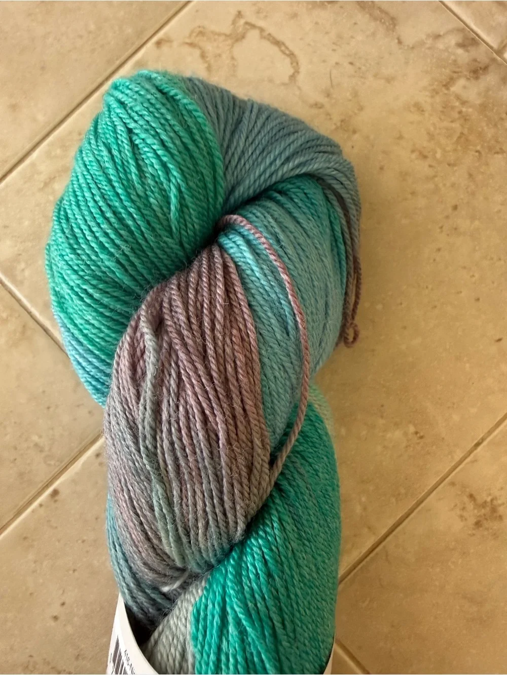 Lorna's Laces Hand-Dyed Yarn - Niagara Teal & Gray